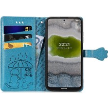 Mays Shop Nokia X10 Için Kılıf Kapak Çevirin Kılıf Darbeye Kısa Kayış Karikatür (Yurt Dışından)