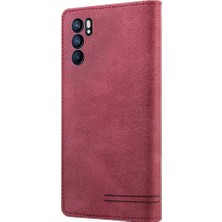 Mays Shop Oppo Oppo 6 5g Premium Deri Kickstand Premium Deri Iki Için Kılıf (Yurt Dışından)