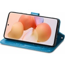 Mays Shop Xiaomi 12 Için Kılıf Deri Kılıf Zarif Iş Kısa Kayış Kapak Çevirin (Yurt Dışından)