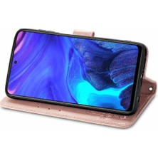 Mays Shop Infinix Not 10 Pro Zarif Iş Dört Yapraklı Yonca Flip Case Için Kılıf (Yurt Dışından)