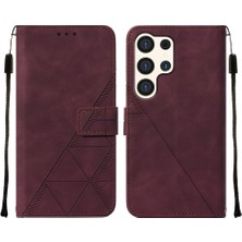 Mays Shop Samsung Galaxy S24 Ultra 5g Için Kılıf Pu Deri Cüzdan Kapak Çevirin Folio (Yurt Dışından)