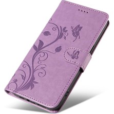 Mays Shop Reamle 10 4g Cüzdan Telefon Kılıfı ve Kart Yuvası Kabartmalı Kelebek (Yurt Dışından)