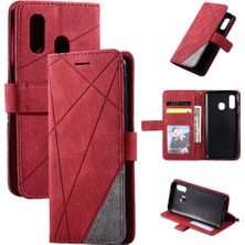 Mays Shop Samsung Galaxy A40 Manyetik Darbeye Pu Deri Cüzdan Flip Case (Yurt Dışından)