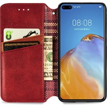 Mays Shop Huawei P40 Deri Kılıf Kapak Kapak Moda Tasarım Cüzdan (Yurt Dışından)