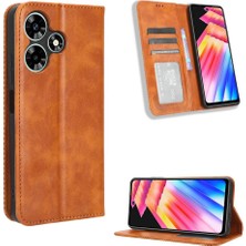 Mays Shop Infinix Sıcak 30 4g Cüzdan Pu Deri Manyetik Kapatma Için Kılıf (Yurt Dışından)