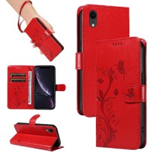 Mays Shop IPhone Xr Cüzdan Telefon Kılıfı Için Kılıf ile Yüksek Kaliteli Deri Kabartmalı (Yurt Dışından)