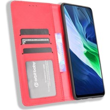 Mays Shop Infinix Not 10 Pro/not 10 Pro Nfc Cüzdan Manyetik Kapatma Pu Için Kılıf (Yurt Dışından)