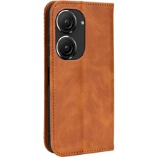 Mays Shop Asus Zenfone 9 Için Kılıf Manyetik Kapatma Cüzdan Pu Deri (Yurt Dışından)