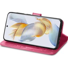 Mays Shop Huawei Onur Için Kılıf 90 5g Kısa Kayış Zarif Iş Dört Yaprak Kılıf (Yurt Dışından)