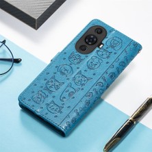 Mays Shop Huawei Nova 11 Pro Karikatür Hayvanlar Için Kısa Kayış Kapak Kılıfı (Yurt Dışından)