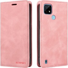 Mays Shop Realme C21/C21Y/C25Y Manyetik Pu Deri Folio Cüzdan Koruyucu Kılıf (Yurt Dışından)