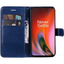 YH Market Oneplus Nord 2 5g Için Flip Case Kart Yuvası ile Klasik Düz Renk Yüksek (Yurt Dışından)