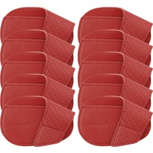 Shibel 10 Golf Kulübü Başlıkları Pu Golf Aksesuarları Golf Kapakları Kırmızı (Yurt Dışından)