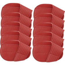 Shibel 10 Golf Kulübü Başlıkları Pu Golf Aksesuarları Golf Kapakları Kırmızı (Yurt Dışından)