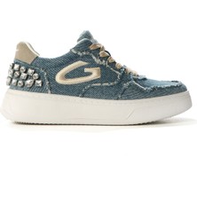 Alberto Guardiani Mavi - Bej Kadın Sneaker G03G100031