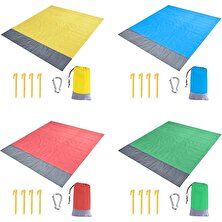 Chaoduo Shop Kırmızı Gri Stil 200X210CM 2x2.1 M Su Geçirmez Plaj Battaniyesi Açık Taşınabilir Mat Kamp Zemin Mat Yatak Kamp Mat Kamp Yatağı Aksesuarları (Yurt Dışından)