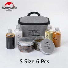 Chaoduo Shop 6 Adet Tarzı Naturehike Kamp Taşınabilir Baharat Şişeleri Baharat Kavanoz Kılıfı Çeşni Şişeleri Set Konteyner Barbekü Organizatör Açık (Yurt Dışından)