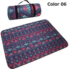 Chaoduo Shop Renk 06 Stili 150X100CM Açık Kamp Mat Moda Ulus Tarzı Baskılı Kalınlaşmış Taşınabilir Neme Dayanıklı Mat Aile Beald Oyun Pedi Için (Yurt Dışından)