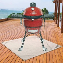 Chaoduo Shop 50X50CM Tarzı Barbekü Izgara Mat Yanmaz Isıya Dayanıklı Yapışmaz Barbekü Veranda Koruyucu Izgara Dişli Yard Zemin Koruyucu Halı Xr-Sıcak (Yurt Dışından)