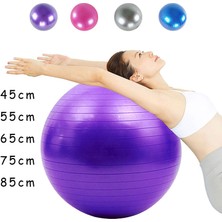 Chaoduo Shop PEMBE-85CM Tarzı 65CM Yoga Topu Pilates Spor Isviçre Topu Yoga Denge Topu Ritmik Jimnastik Topu Gerilim Çevre Korumasına Dayanım (Yurt Dışından)