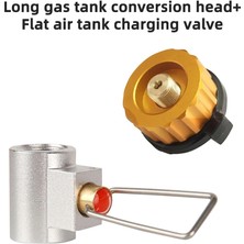 Chaoduo Shop Dönüşüm Kafa Seti Stili Açık Kamp Gaz Sobası Brülör Adaptörü Propan Dolum Adaptörü Bölünmüş Tip Fırın Dönüştürücü Konektörü Autooff Gaz Tankı Silindir (Yurt Dışından)