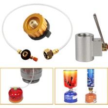 Chaoduo Shop Dönüşüm Kafa Seti Stili Açık Kamp Gaz Sobası Brülör Adaptörü Propan Dolum Adaptörü Bölünmüş Tip Fırın Dönüştürücü Konektörü Autooff Gaz Tankı Silindir (Yurt Dışından)