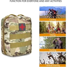 Chaoduo Shop Acu Stili Avcılık Survival Askeri Edc Paketi Molle Taktik Bel Çantası Ilk Yardım Çantası Açık Sos Kılıfı Ordu Tıbbi Kiti Bel Kemeri Sırt Çantası (Yurt Dışından)