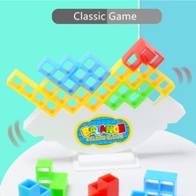 Enjoy Quality 16 Parca Tetris Yapı Taşları Çocuk Oyuncakları Masaüstü Dengesi Jenga Bulmaca Interaktif Oyun (Yurt Dışından)