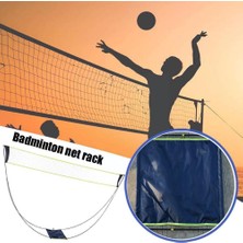 Chaoduo Shop Portatif Badminton Filesi Çerçeve Desteği Tenis Voleybol Kare Ağı Kare File Eğitimi Tenis Badminton Raketle M Z0D4 (Yurt Dışından)