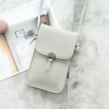 Kensen Shop Açık Gri A Stili Telefon Cüzdanları Şeffaf Dokunmatik Ekran Cep Telefonu Çanta Kılıfı Kadın Telefonu Çanta Messenger Çanta Küçük Flap Çanta Kalıpçı Çanta (Yurt Dışından)