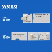 Weko WKSET-5418 36419X6 36420X6 KJ55D13R/L-ZC21F-05 12 Adet LED Bar