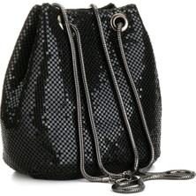 Kensen Shop Mor2 Tarzı Moda Kadın Pullu Crossbody Çanta ile Kova Omuz Çantası Akşam Partisi Şerit Altın Çanta Kız Çanta Kadın Manşonlar Bolsos (Yurt Dışından)