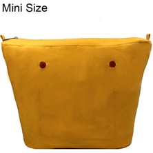 Kensen Shop Açık Sarı Mini Tarzı Yeni Claze Katı Su Geçirmez Ekleme Iç Astar Ekleme Fermuarlı Cebi Obag O Çanta Çanta Silikon Paketi Aksesuarları Için (Yurt Dışından)