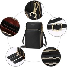 Kensen Shop 7408 Mor Stil Renkli Cep Telefonu Çantası Moda Günlük Kullanım Kart Sahibinin Kadınlar Için Küçük Yaz Omuz Çantası (Yurt Dışından)