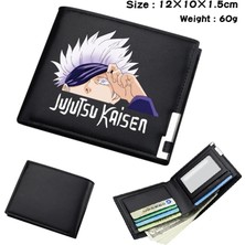 Kensen Shop XQSZ210528 05 Stili Ücretsiz G Japon Anime Karikatür Cüzdan Jujutsu Kaisen Cüzdan Kart Sahibinin ile Kısa Çanta (Yurt Dışından)