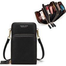 Kensen Shop 7488 Siyah Stil Renkli Cep Telefonu Çantası Moda Günlük Kullanım Kart Sahibinin Kadınlar Için Küçük Yaz Omuz Çantası (Yurt Dışından)