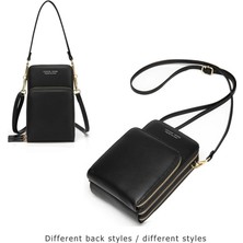 Kensen Shop 7488 Siyah Stil Renkli Cep Telefonu Çantası Moda Günlük Kullanım Kart Sahibinin Kadınlar Için Küçük Yaz Omuz Çantası (Yurt Dışından)
