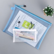 Kensen Shop Mavi Stil 19X11CM 1 Adet Örgü Kadın Klasörler Makyaj Kalem Kutusu Saklama Torbaları Küçük Büyük Kozmetik Çanta Düzenleyici Vaka Çok Fonksiyonlu Belge Çantası (Yurt Dışından)