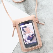 Kensen Shop Koyu Yeşil Stil Transparent Touch Screen Retro Simple Mobile Phone Bag Women Pu Chain Messenger Bags Small Flap Bag Moulder Bag (Yurt Dışından)