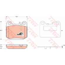 TRW Fren Balatası Arka Mercedes Ml-Class W163 98 05 A1634201120