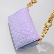 Kensen Shop Pembe Tarzı Plastik Zincir Kadınlar Için Moda Tasarım Omuz Çantası Pu Deri Crossbody Çanta Bayan Küçük Çanta Çanta Tasarım Messenger Çanta Küçük Flap (Yurt Dışından)