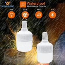 Xiyu Shop 200W USB Şarj Edilebilir LED Acil Durum Işıkları Ev Açık Taşınabilir Lanterw Acil Durum Lambası Ampul Pil Fener Barbekü Kamp Işığı (Yurt Dışından)