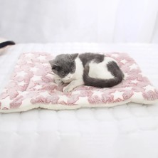 Shanhua Shop Ayak Izi Stili Xl6 Kedi Yatak Mat Köpek Yatağı Pet Uyku Mat Kış Sıcak Yumuşak Flanel Kuzu Yün Battaniye Halı Küçük Büyük Köpek Kedi Için Çift Taraflı Kullanım (Yurt Dışından)