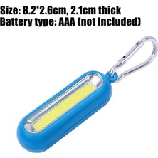 Xiyu Shop Mavi Taşınabilir Mini Anahtarlık El Feneri 3 Modu Cob LED Anahtarlık Anahtarlık Torch Işık Lambası Aaa Powered Kamp Yürüyüş Balıkçılık Için (Yurt Dışından)