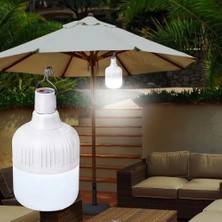 Xiyu Shop 100W USB Şarj Edilebiliracil Durum Işıkları LED Açık Ampul Taşınabilir Çadır Lambası Pil Fener Barbekü Kamp Işık Veranda Sundurma Bahçe Için (Yurt Dışından)