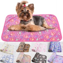 Shanhua Shop Pembe Tarzı Xs 20X20 Sıcak Yatak Yumuşak Pet Battaniye Kış Köpek Yatağı Battaniye Kedi Yatak Mat Küçük Orta Köpekler Kediler Mercan Polar Yavru Malzemeleri (Yurt Dışından)