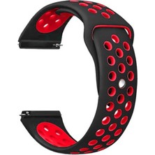 Alan Tech Huawei Honor Magic 2 46 mm Krd-02 Uyumlu Kordon Zore Siyah-Kırmızı
