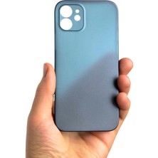 Alan Tech iPhone 12 Mini Uyumlu Zore 1.kalite Pp Silikon-Saks Mavi