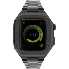 Alan Tech Watch 7 45MM Uyumlu Krd-64 Metal Kordon Zore Siyah