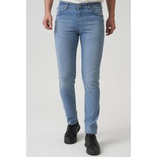 White Stone Albury J2427 Regular Fit Pamuklu 5 Cep Jean Pantolon Buz Mavi